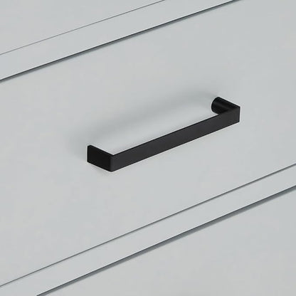 ARIEL Hepburn 60 Inch Single Rectangle Sink Bathroom Vanity with Nero Marquina Black Quartz Countertop 1.5 Inch in Grey