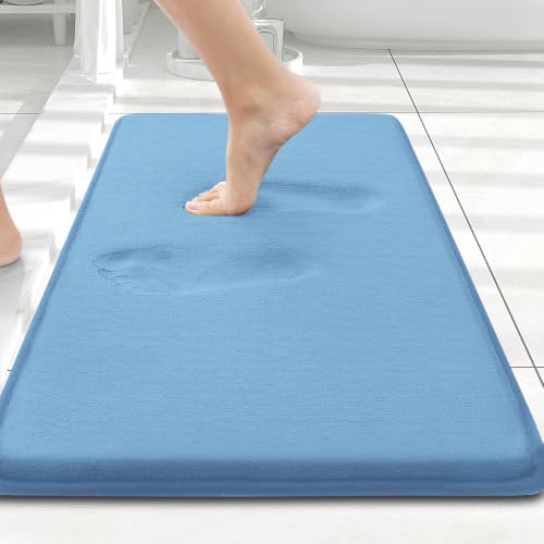 Smiry Memory Foam Bath Mat 24x16, Extra Soft and Absorbent Bathroom Rugs