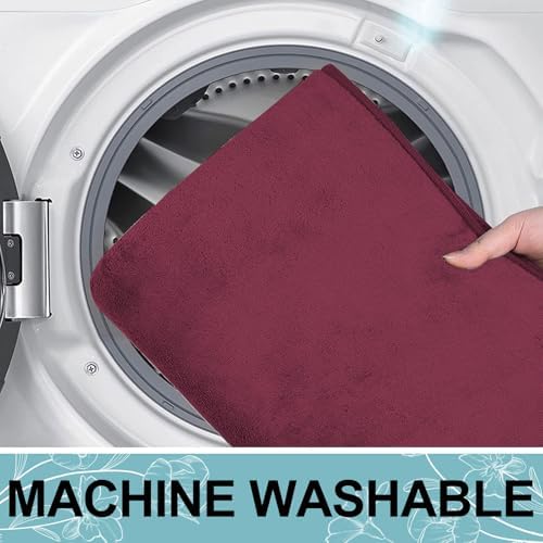 Smiry Memory Foam Bath Mat 59x34, Extra Soft and Absorbent Bathroom Rugs