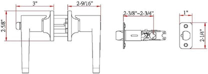 Design House 791640 Scroll Entry Door Lever Oil Rubbed Bronze