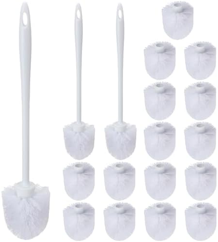 Tioncy 21 Pcs 14.2 Inch Toilet Brushes for Bathroom Bowl Scrubber
