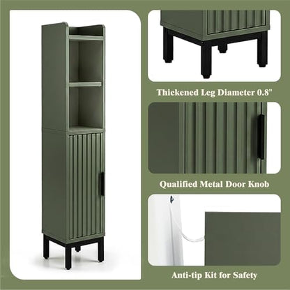 Small Bathroom Storage Cabinet Corner Cabinet Narrow Toilet Paper Cabinet