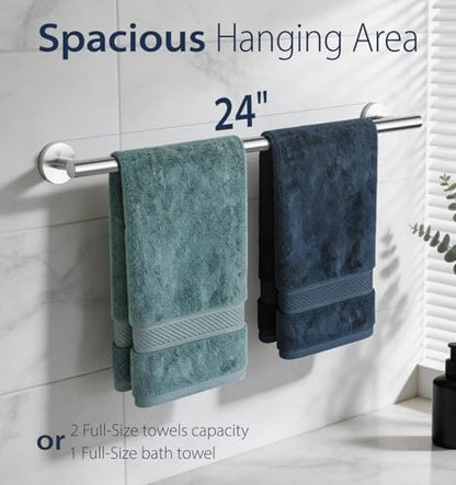 24 Inch Brushed Nickel Towel Bar,SUS304 Stainless Steel Towel Rod
