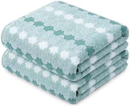 Microfiber Bath Towels 2-Pack | 27x54 Inches, Ultra Absorbent & Quick-Dry | Lightweight Travel Towels for Gym, Yoga, Sports & Spa | Fits Body & Hair | Lint-Free & Machine Washable t