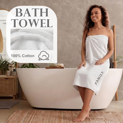Hahafelt Decorative Bathroom Towel Set, White