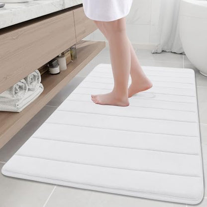 Buganda Memory Foam Bath Mat 47 x 32, Ultra Soft Absorbent Bathroom Rugs