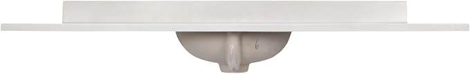 Design House Single Sink Vanity Top, 61", Ivory | With Backsplash, , Countertop, Classic, Cultured Marble, Bath, 597419