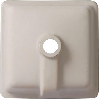14 Inch Small Undermount Bathroom Sink White Square,Overflow Type | Ceramic Under Counter Bathroom Sink for Cabinet Porcelain Vanity Sinks(13.8"x13.8")