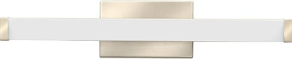 Lithonia Lighting 24-Inch LED Vanity Light with 3-in-1 Switchable White Color Temperature, Contemporary Cylinder Bathroom Vanity Wall Light Fixture for Over The Mirror, Brushed Nickel