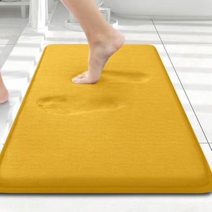 Smiry Memory Foam Bath Mat 24x16, Extra Soft and Absorbent Bathroom Rugs