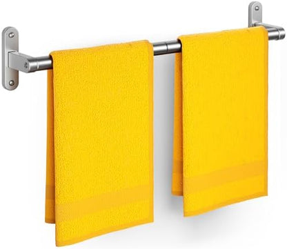 Powools Brushed Nickel 24" Towel Rack, Rustproof Wall Mounted Towel Bar