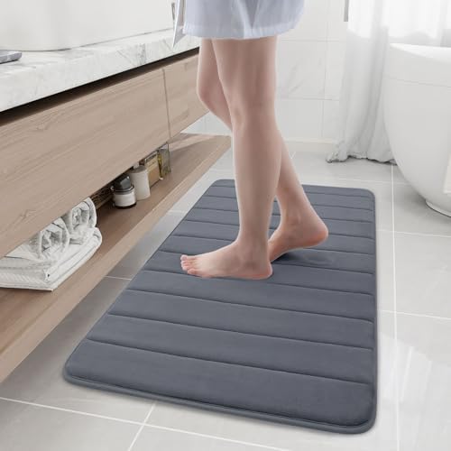 Buganda Memory Foam Bath Mat 44 x 24, Ultra Soft Absorbent Bathroom Rugs