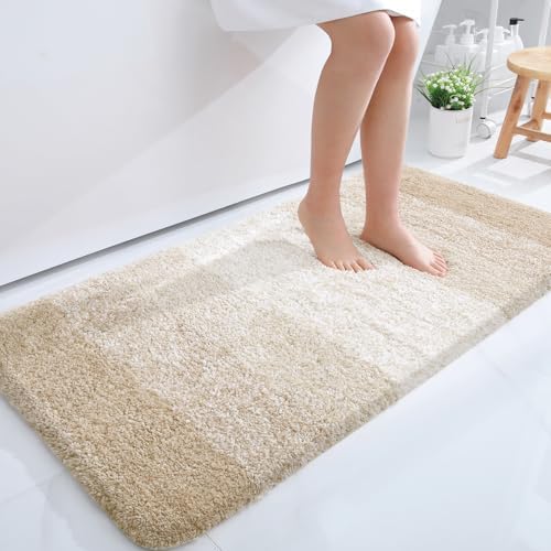 OLANLY Bathroom Runner Rug 47x24, Extra Soft Absorbent Microfiber Bath Rugs