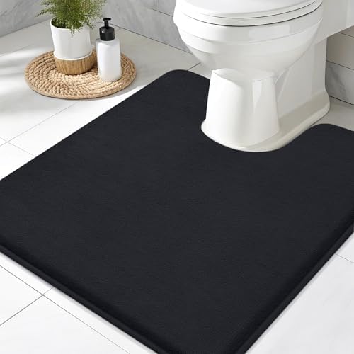 Smiry Memory Foam Toilet Rugs 20x20, Extra Soft Absorbent Bathroom Rugs