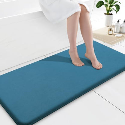 Smiry Memory Foam Bath Mat 59x20, Extra Soft and Absorbent Bathroom Rugs