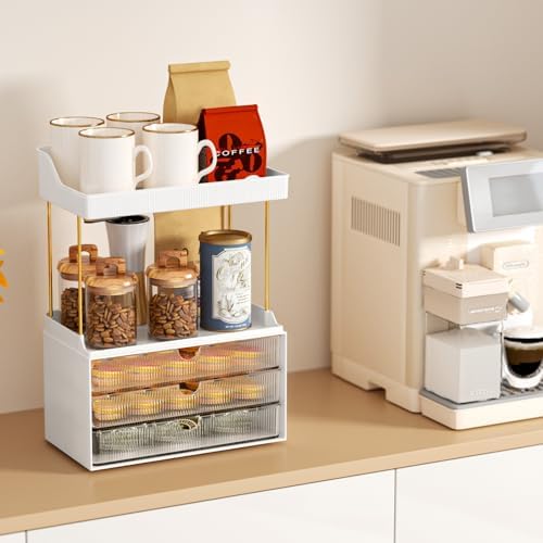 StorBin Arcylic 5-Tier Makeup & Skincare Organizer for Vanity, Bath, 2 Sets