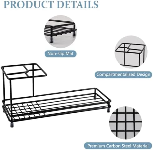 Toothbrush Holders Toothpaste Organizer Bathroom Accessories, Black