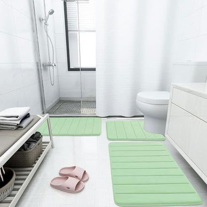 Buganda Memory Foam Bath Mat 34 x 20, Ultra Soft Absorbent Bathroom Rugs