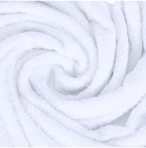 BY LORA 8-Pc Cotton Towel Set, Quick Dry Hotel Bath Hand Washcloths, White