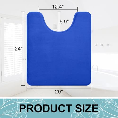 Smiry Memory Foam Toilet Rugs 24x20, Extra Soft Absorbent Bathroom Rugs