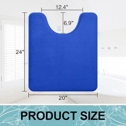 Smiry Memory Foam Toilet Rugs 24x20, Extra Soft Absorbent Bathroom Rugs