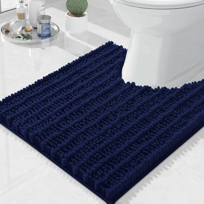 Arotive Toilet Rugs U-Shaped 20x20, Soft Absorbent Chenille Shaggy Bath Mat