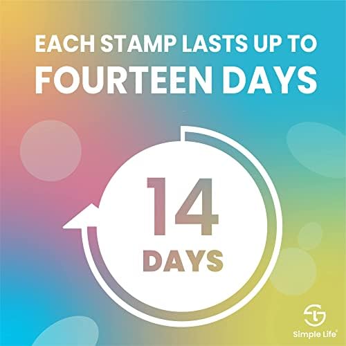 Simple Life Toilet Gel Stamp – Fresh Flower Scent, Anti-Limescale Toilet Cleaner Gel, Deodorizing & Long-Lasting Freshness, 64 Stamps, Variety Pack