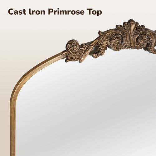 USHOWER Vintage Gold Mirror 30x36 Inch, Antique Baroque Bathroom Mirror