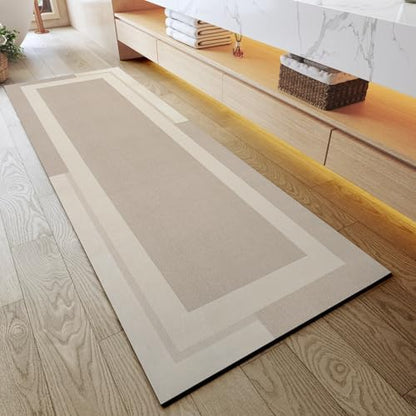YDKGL Non Slip Bath Mat Long Ultra Thin Bathroom Rugs Runner Fit Under Door