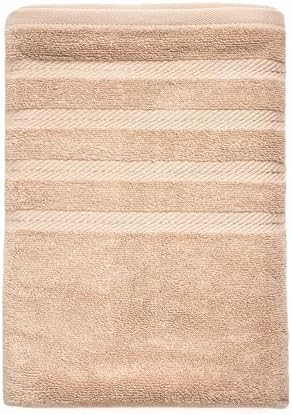Hearth & Harbor Bath Towels for Bathroom - 100% Ring Spun Cotton Luxury Bathroom Towels - Soft & Highly Absorbent Bath Towels Set, 6 Piece Set, Beige