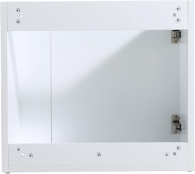 Wall Mount 22 Inch Bathroom Vanity W/Sink Combo for Small Space, Modern Design Vanity Cabinet Gel Basin Countertop, Float Mounting Design Cabinet Set with Soft Close Doors, White (without Faucet)