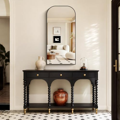 YIROMAN Bathroom Vanity Mirror,48"x24" Black Bathroom Mirrors for Over Sink