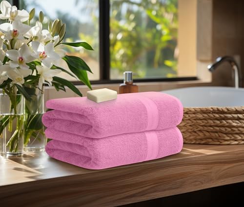 Avalon Towels Pink Bath Towels, Pink Towel Set, 8pc