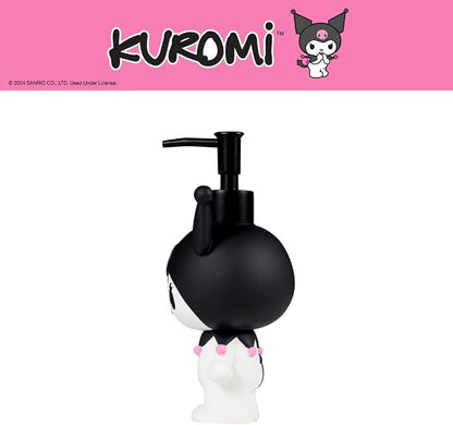 Sanrio Kuromi Soap/Lotion/Hand Sanitizer Resin Pump Dispenser, 13 Ounces, (Officially Licensed Product) by Franco