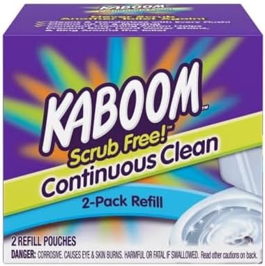 Kaboom Scrub Free! Continuous Clean Toilet Cleaning Refill Tablets (2 Count Per Package) *Refill Tablets Only.