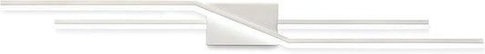 SOLFART Bathroom Vanity Lights Over Mirror 48 Inch Modern Brushed Nickel LED Bathroom Lights Dimmable Wall Light