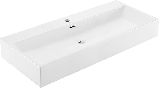 Claire 40” Rectangle Wall-Mount Bathroom Sink