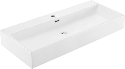 Claire 40” Rectangle Wall-Mount Bathroom Sink