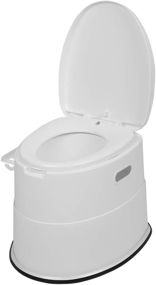 VINGLI Portable Detachable Camping Toilet | Splash-Proof Commode with Odor-Seal Lid | Compact Sanitation Solution for RV, Emergency, Outdoor Use, White
