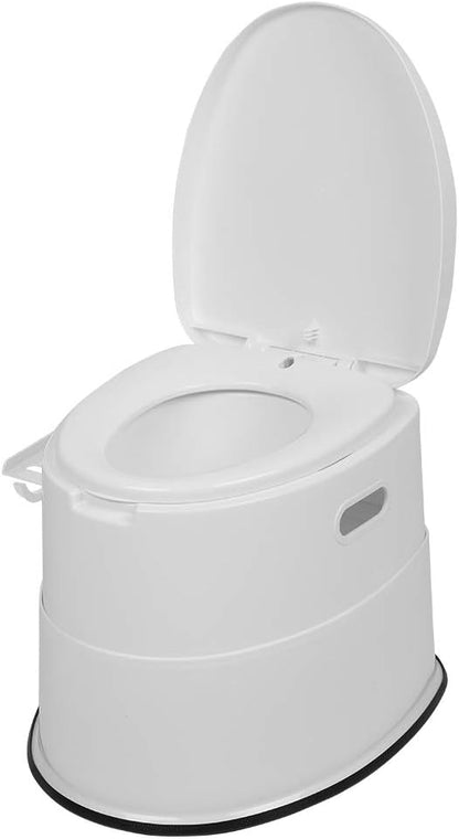 VINGLI Portable Detachable Camping Toilet | Splash-Proof Commode with Odor-Seal Lid | Compact Sanitation Solution for RV, Emergency, Outdoor Use, White