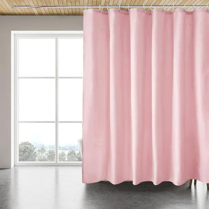 LLSCL Fabric Shower Curtain Liner with Weighted Lines, Waterproof Hotel Quality, 72 x 72 Machine Washable