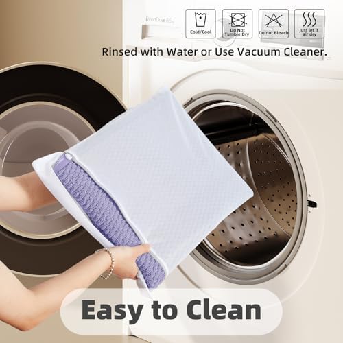 TYUU Toilet Rug, Thin Toilet Rugs U Shaped Washable Non Slip Absorbent Quick Dry Low Pile Toilet Mat, Lavender 20"x24" U Shape