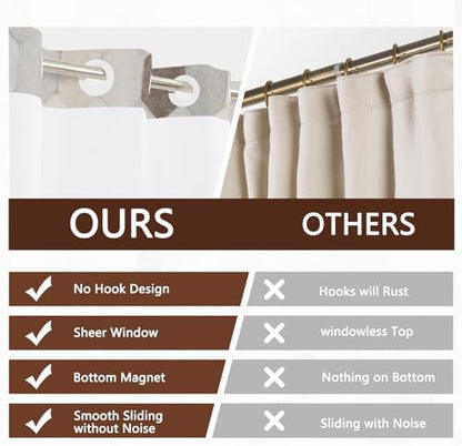 No Hook Geometric Shower Curtain with Snap in Liner 71x74 Inch