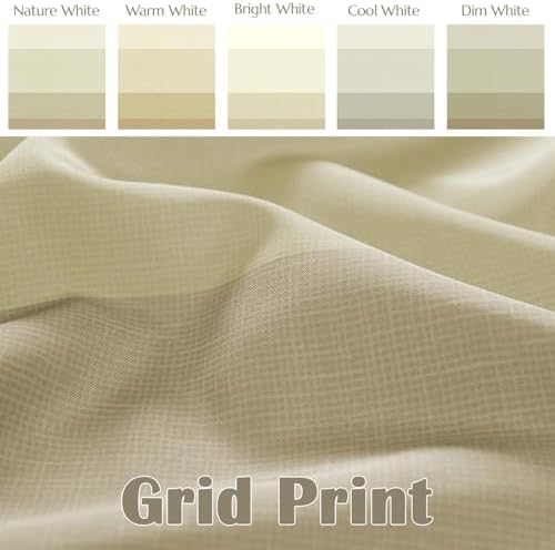jinchan Ombre Wood Taupe Shower Curtain for Bathroom 70x60 Inch 12 Hooks
