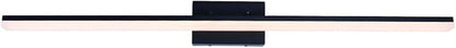 mirrea 48in Modern LED Vanity Light for Bathroom Lighting Dimmable 46w Black Painted (Warm White 3000K)