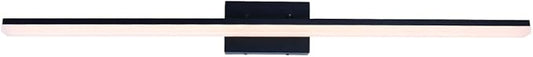 mirrea 48in Modern LED Vanity Light for Bathroom Lighting Dimmable 46w Black Painted (Warm White 3000K)