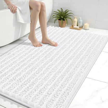 Arotive Bathroom Rugs Mat 40x32, Soft Absorbent Chenille Shaggy Bath Mat