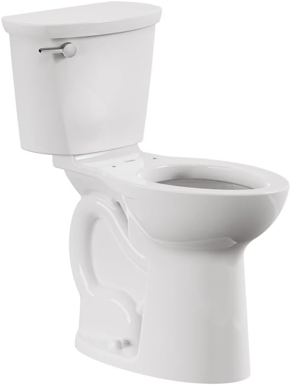 American Standard 215TA104.020 Cadet PRO Two-Piece Toilet, Seat not Included, Extra Tall Height, Left-Hand Trip Lever, 12-Inch Rough, Elongated Front, White, 1.28 GPF