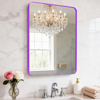 18" x 24" Purple Bathroom Mirrors for Over Sink