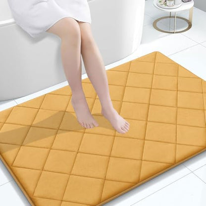 OLANLY Memory Foam Bath Mat 47x32, Ultra Soft and Absorbent Bathroom Rugs
